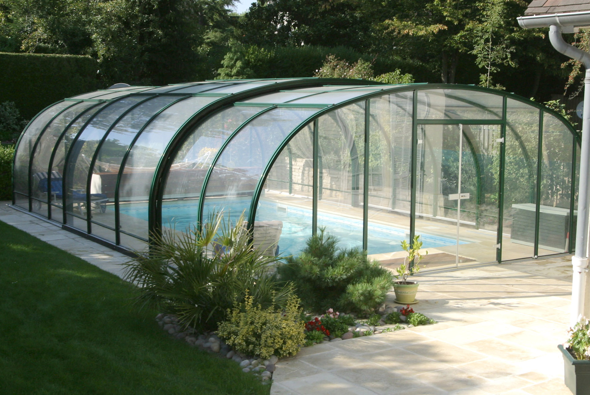 Abri de piscine haut - Charlet Piscines