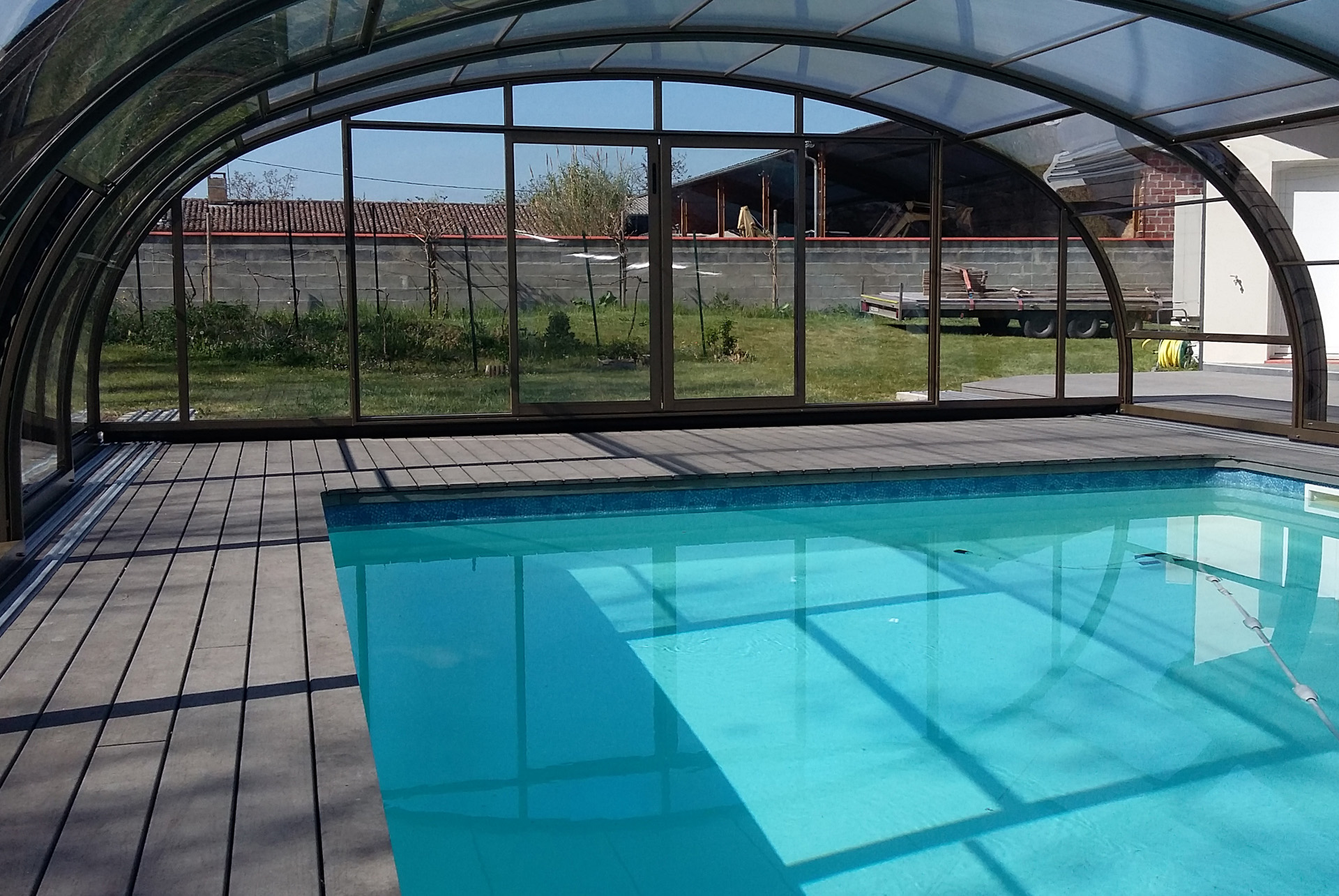 Abri de piscine haut - Charlet Piscines